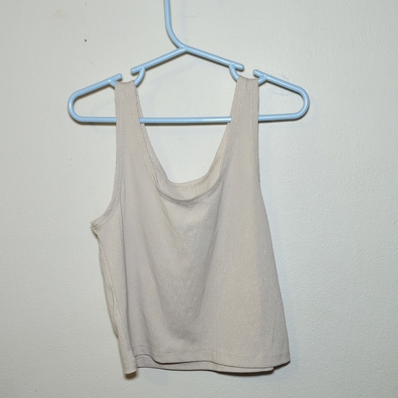 Violet Skye Cream Skort Set with RibbedTank Top, Zipper Pockets Girls Size M / 8 - Picture 4 of 6